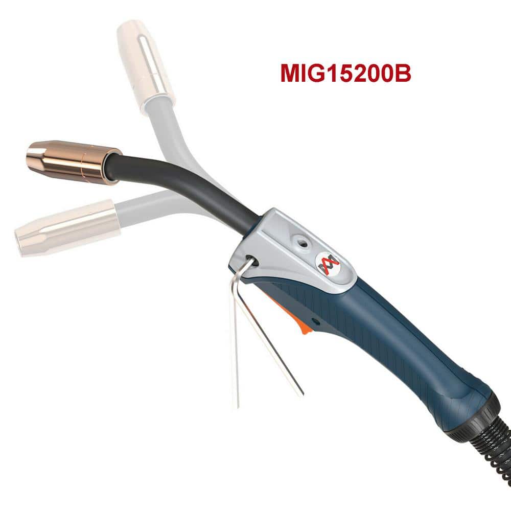AMICO POWER MIG15200B, 5-Pin, 15 ft., 200 Amp MIG Torch, Use for MIG-140GS/160GS/200GS, MTS-185/205 and MIG-160/MIG-180/200 (2)