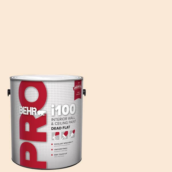 BEHR PRO 1 gal. #PPU4-09 Cafe Cream Dead Flat Interior Paint (2)