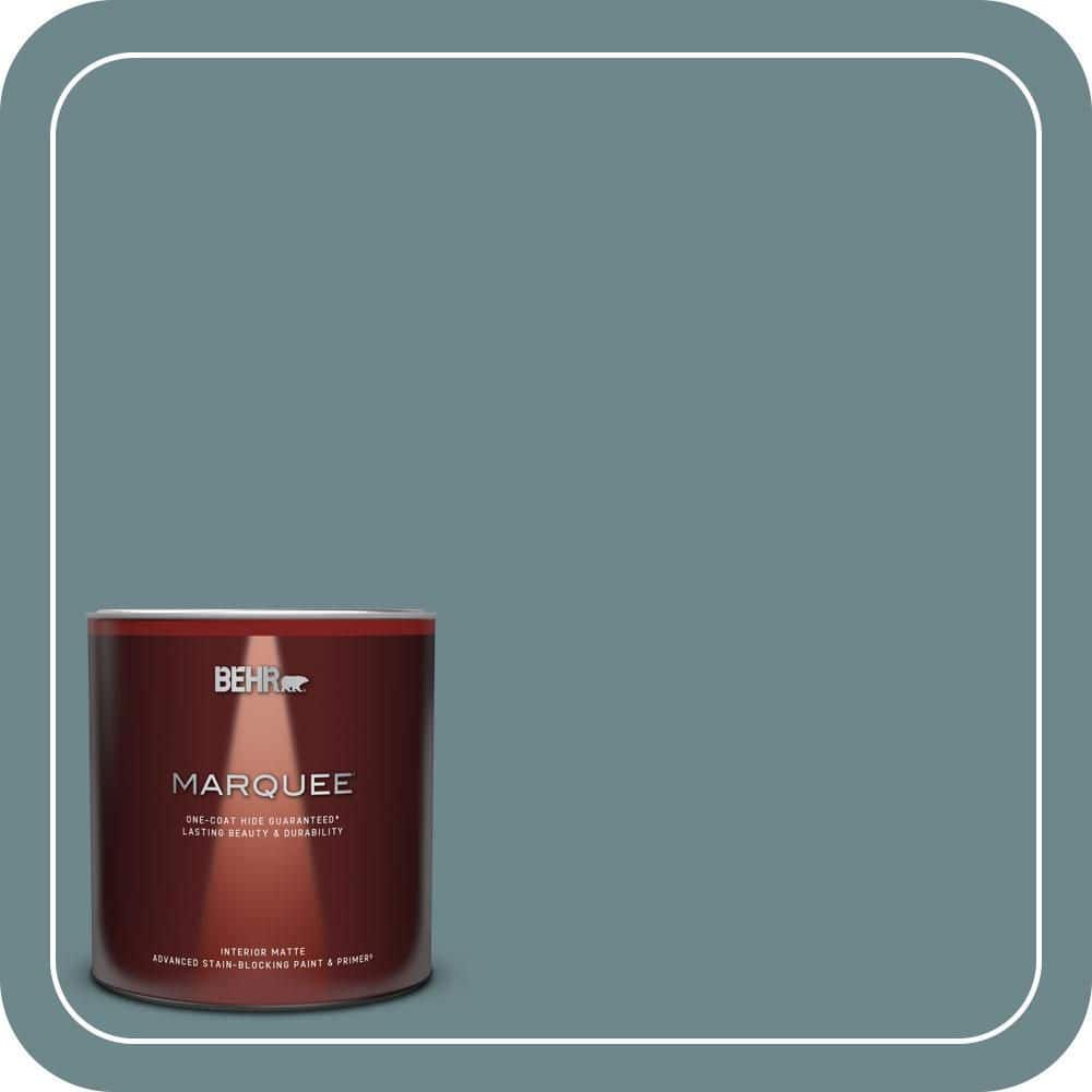 BEHR MARQUEE 1 qt. #MQ6-03 Winter In Paris One-Coat Hide Matte Interior Paint & Primer