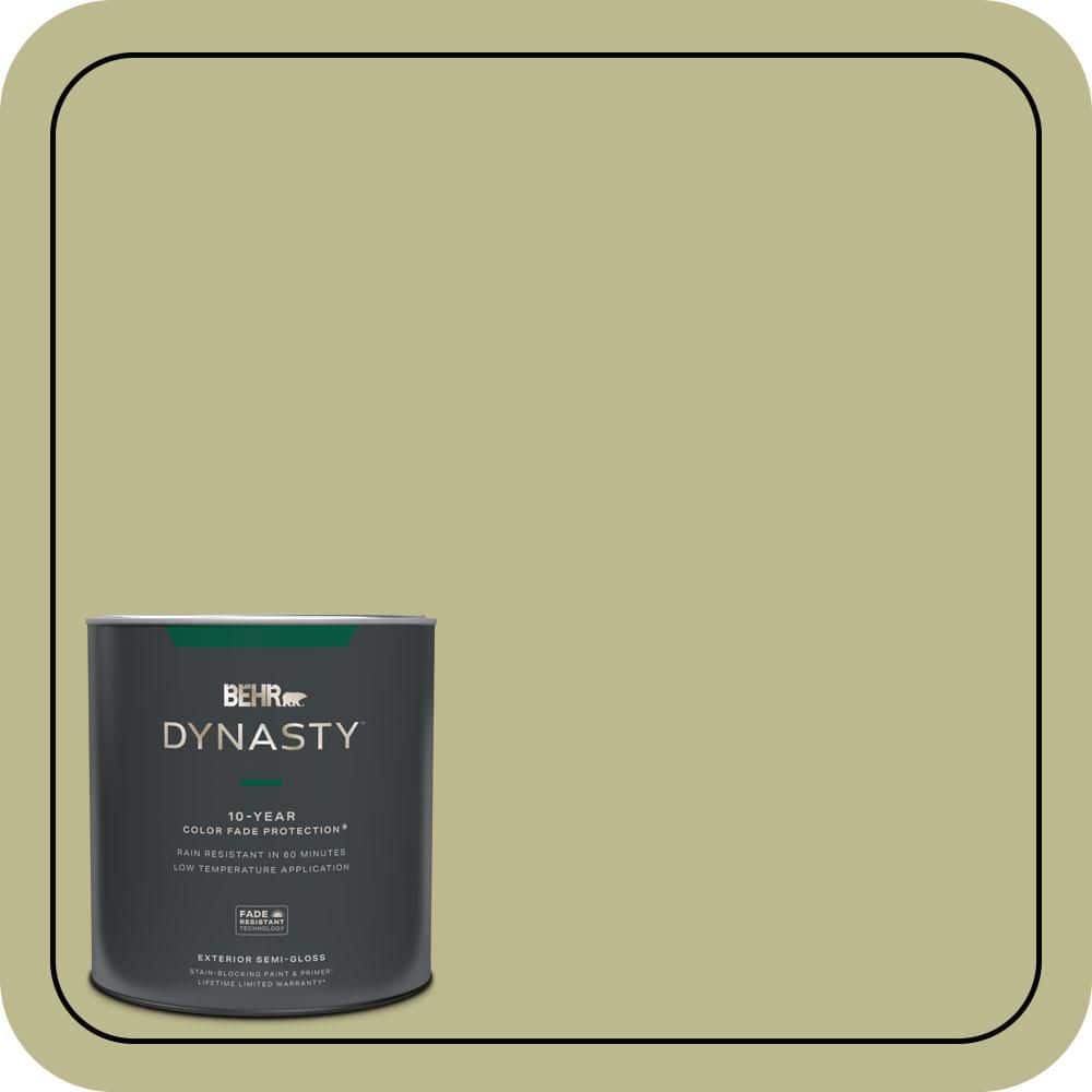 BEHR DYNASTY 1 qt. #S340-4 Back to Nature Semi-Gloss Enamel Exterior Stain-Blocking Paint & Primer