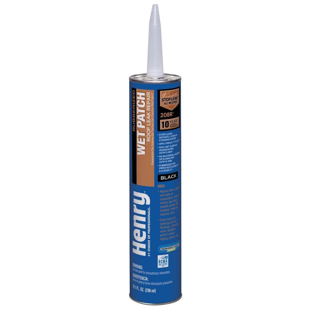 Henry 208R Rubberized Wet Patch Roof Leak Repair Sealant Caulk
