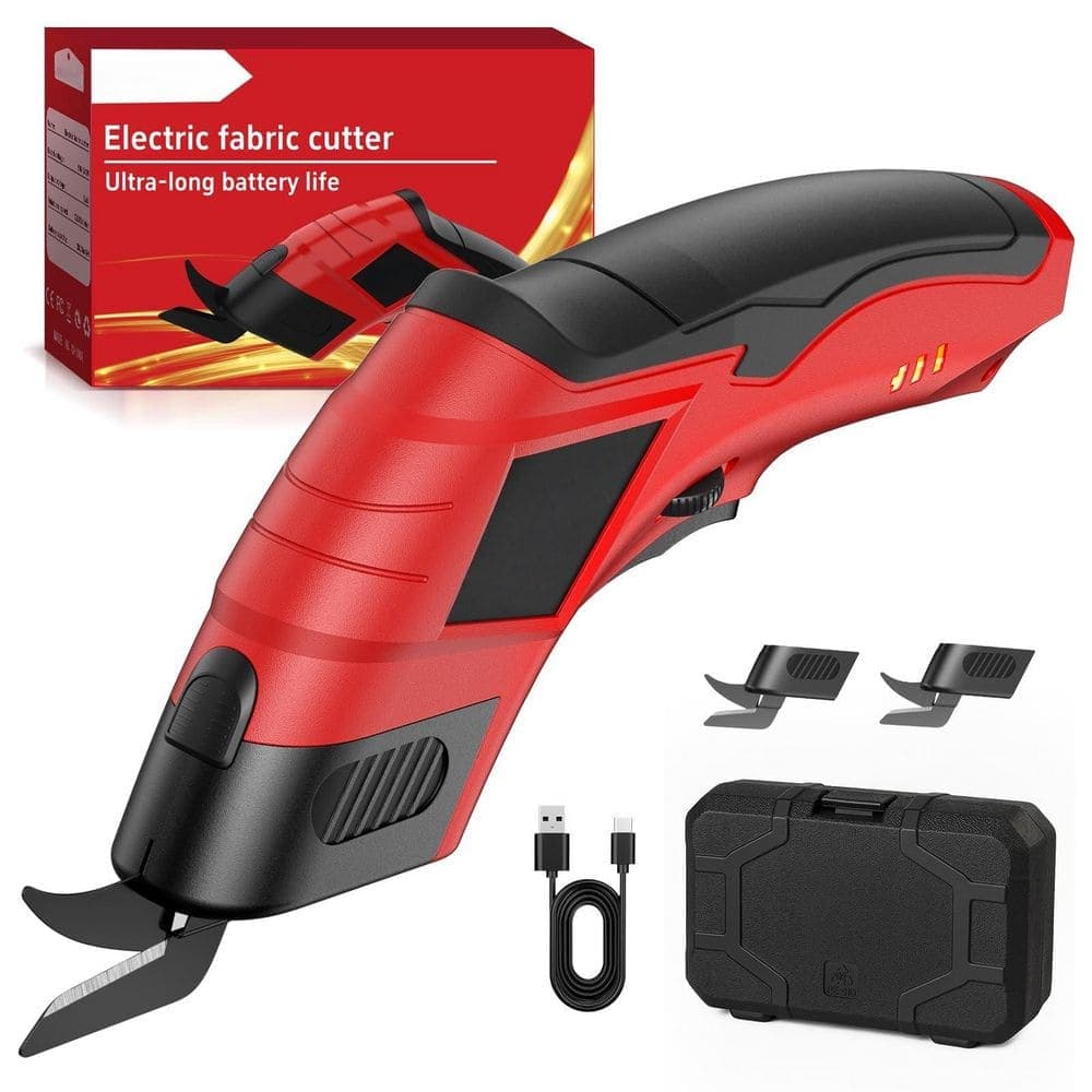 Laybus 2000mAh Cell 12000RPM High-Power Box Cutter with Dual Blades and Safety Lock, Electric Scissors, High-Speed Cutting (1)