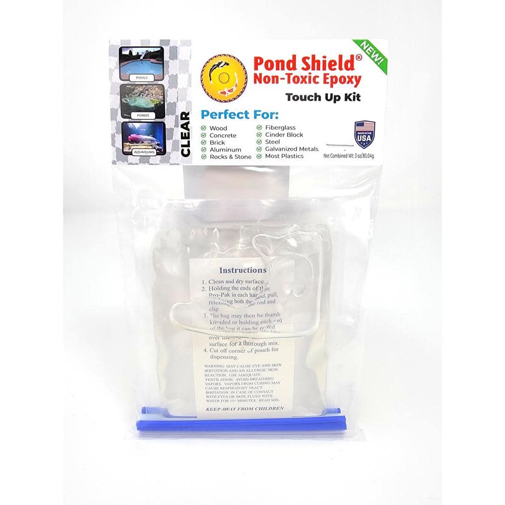 Pond Armor Clear Non-Toxic Epoxy Pond Shield Touch Up Kit