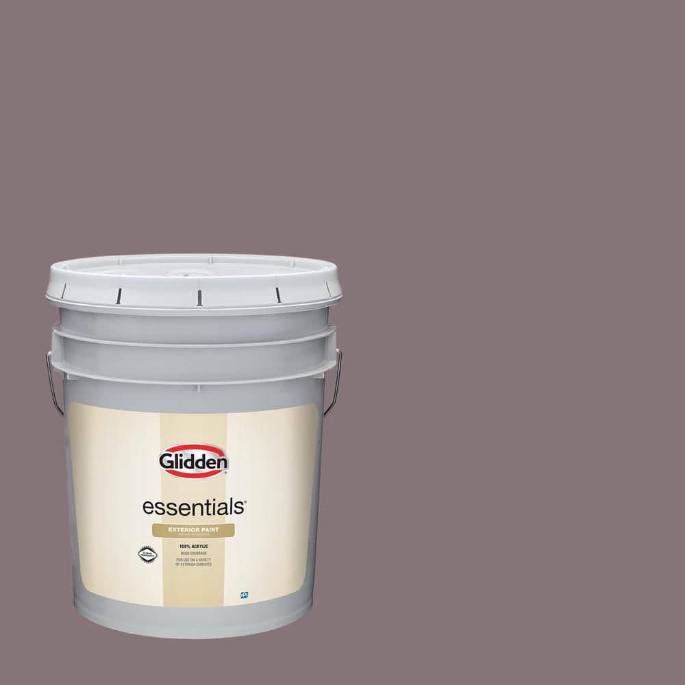 Glidden Essentials 5 gal. PPG1047-6 Choo Choo Semi-Gloss Exterior Paint