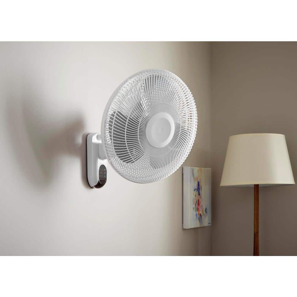 Hampton Bay 16 in. Indoor Wall Mount Fan with Remote (2)