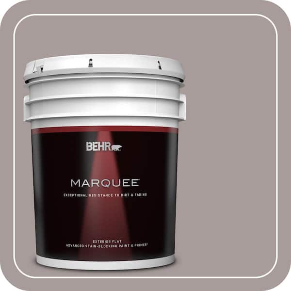 BEHR MARQUEE 5 gal. #PPU17-12 Smoked Mauve Flat Exterior Paint & Primer (2)