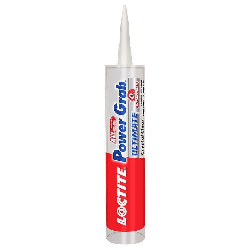 Loctite Power Grab Ultimate Instant Grab SMP Construction Adhesive Crystal Clear Tube