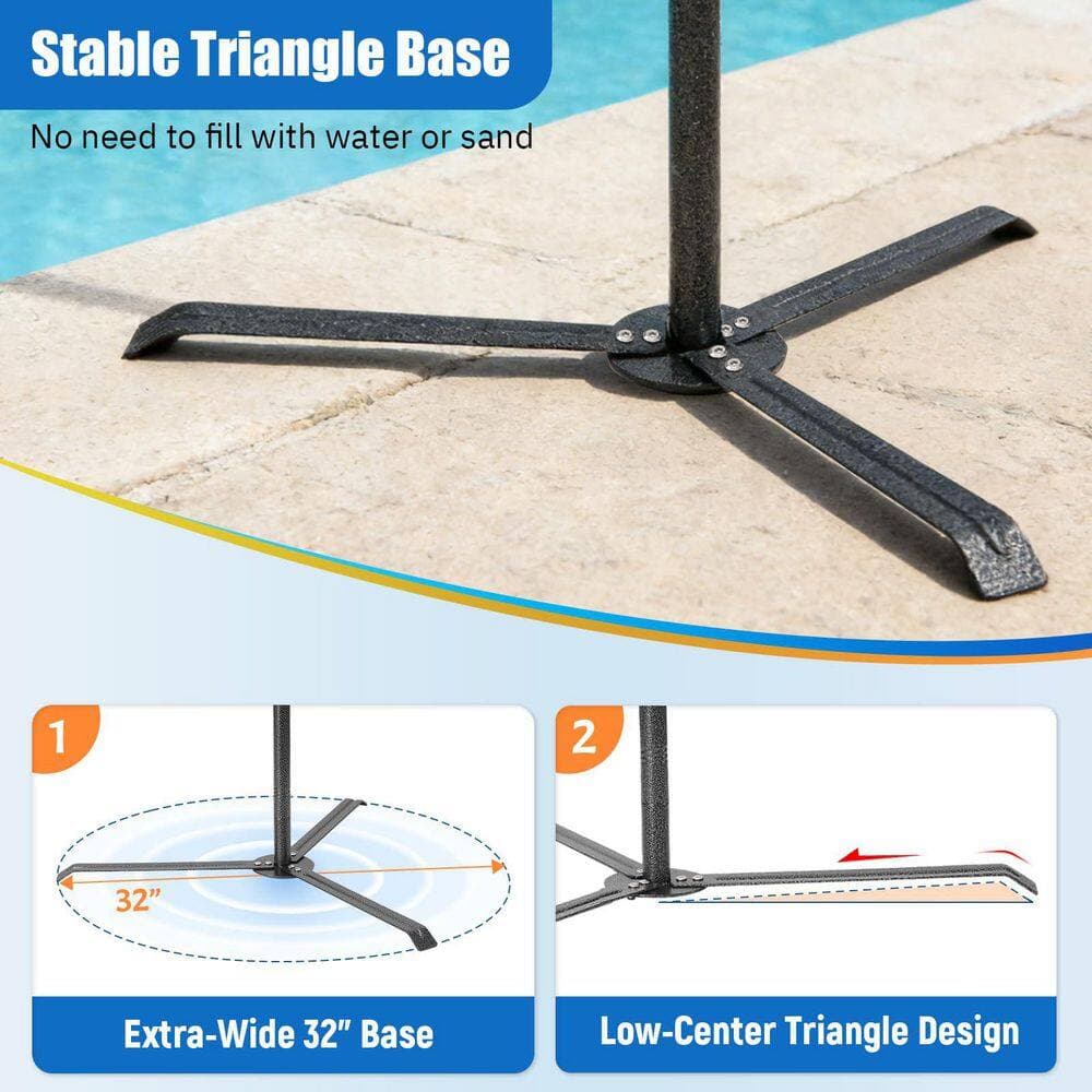 Anqtovp 5 Bar 60" Towel Rack in Black Metal Finish, Outdoor Free Standing Bath Accessory for Poolside Spa Hot Tub Use (3)