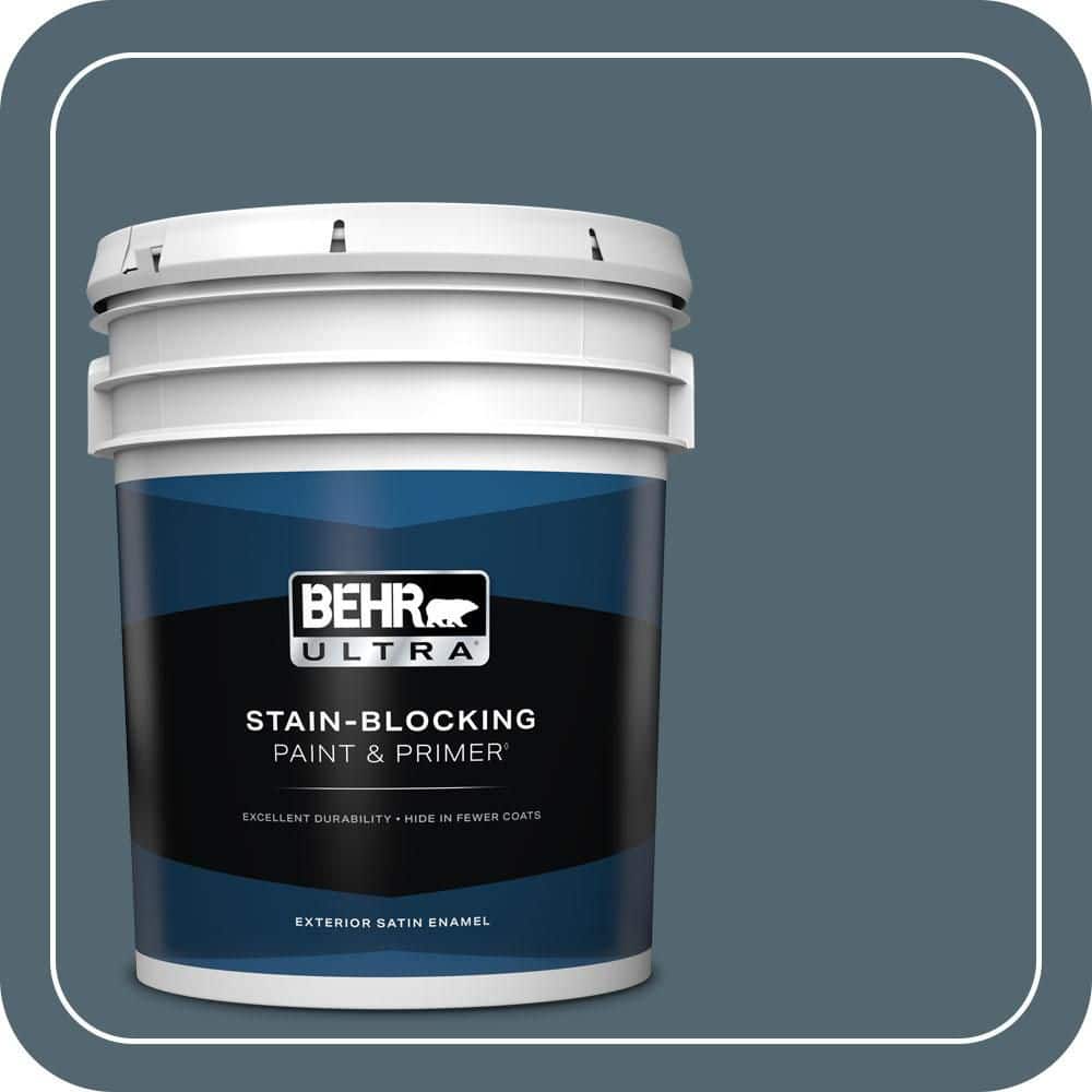 BEHR ULTRA 5 gal. #MQ5-25 Rush Hour Satin Enamel Exterior Paint & Primer