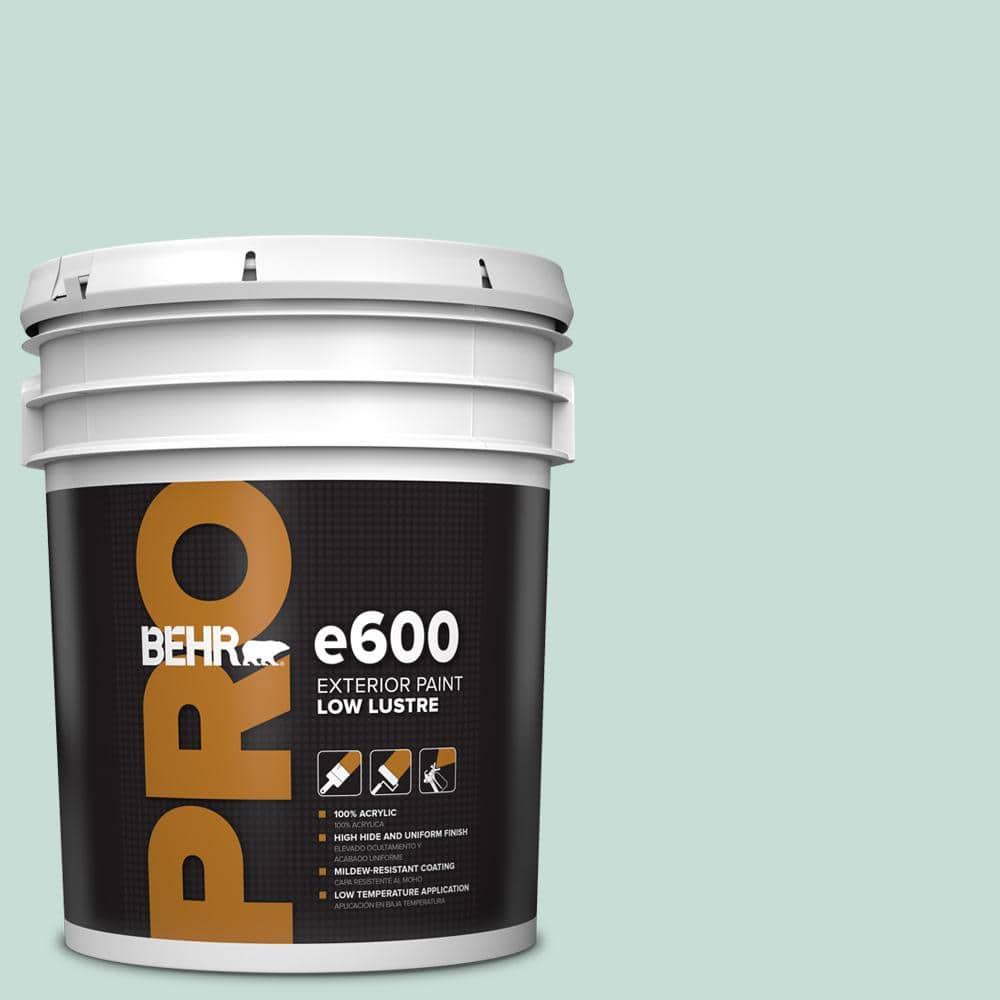 BEHR PRO 5 gal. #MQ3-20 Whipped Mint Low Luster Exterior Paint