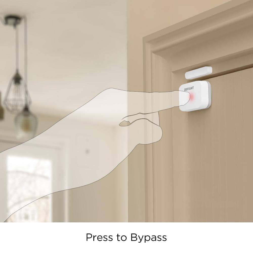 Defiant Smart Home Security Wireless (Battery) Door/Window Motion Sensor Add-on Accessory  White Powered by Hubspace (2-Pack) (3)