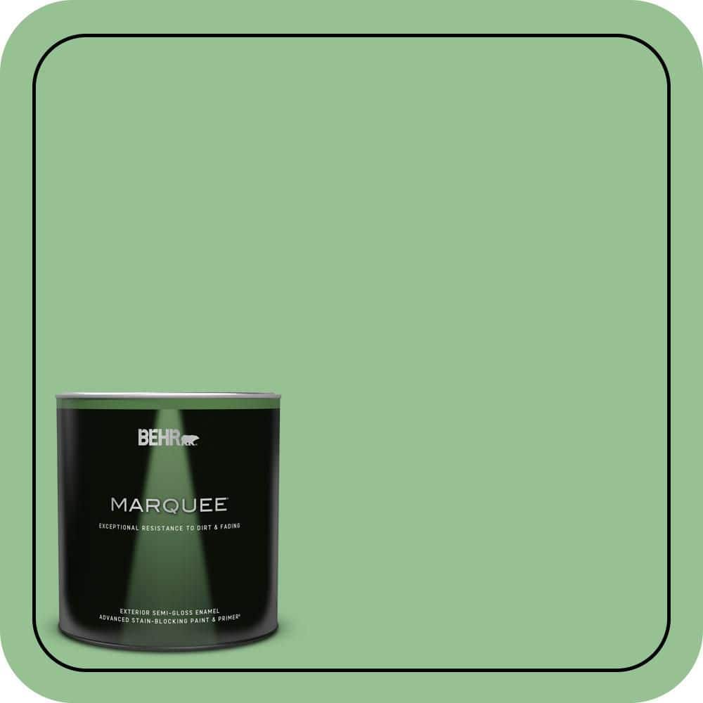BEHR MARQUEE 1 qt. #450D-5 Velvet Leaf Semi-Gloss Enamel Exterior Paint & Primer