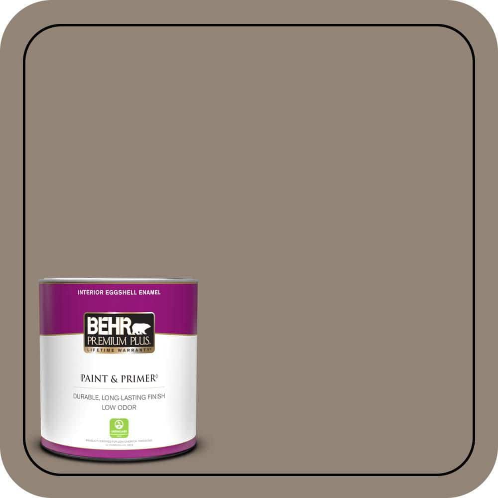 BEHR PREMIUM PLUS 1 qt. #N220-5 Ottertail Eggshell Enamel Low Odor Interior Paint & Primer