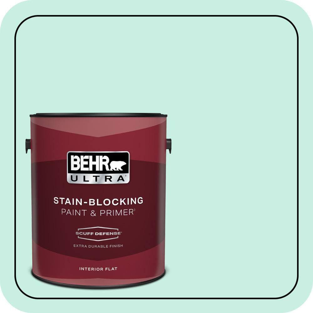 BEHR ULTRA 1 gal. #P430-1 Summer House Extra Durable Flat Interior Paint & Primer