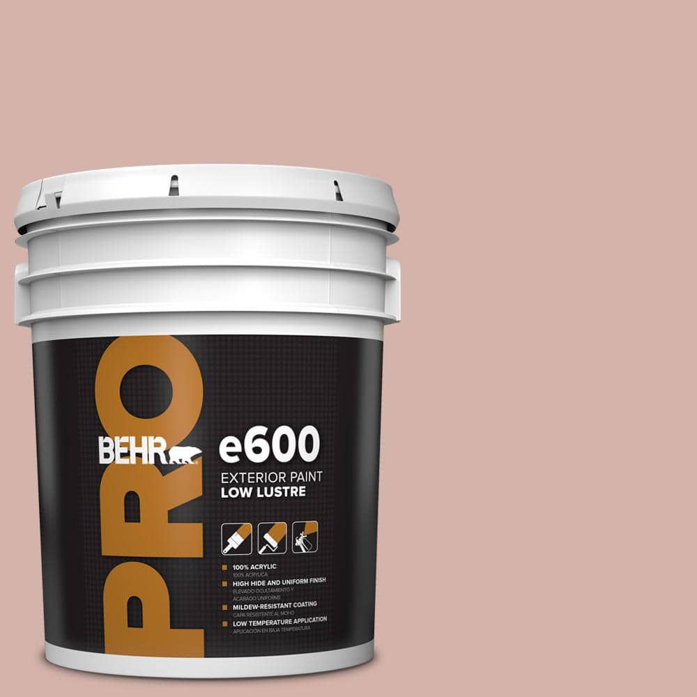BEHR PRO 5 gal. #S170-3 Castilian Pink Low Luster Exterior Paint