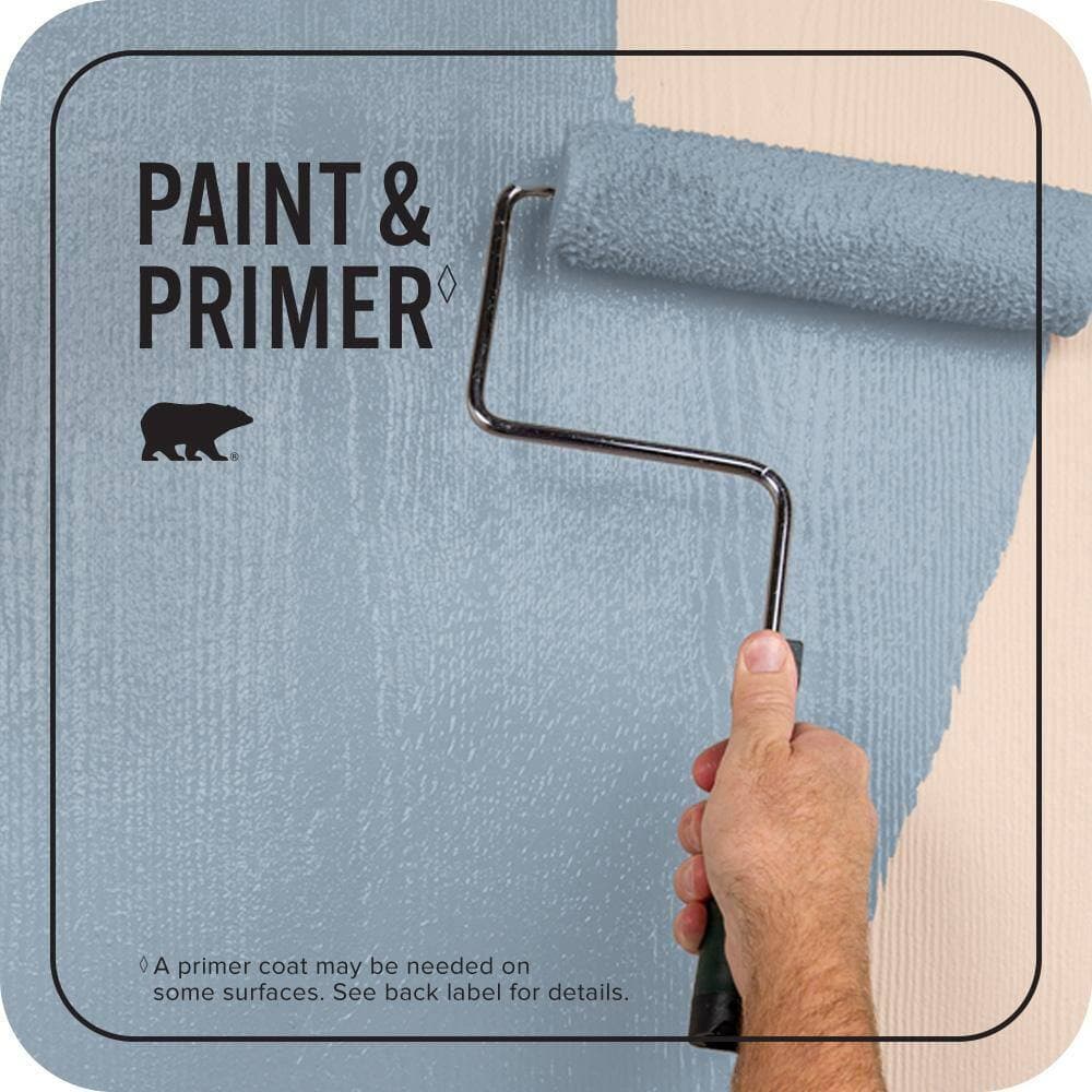 BEHR PREMIUM PLUS 5 gal. #S510-3 Ombre Blue Satin Enamel Exterior Paint & Primer (3)