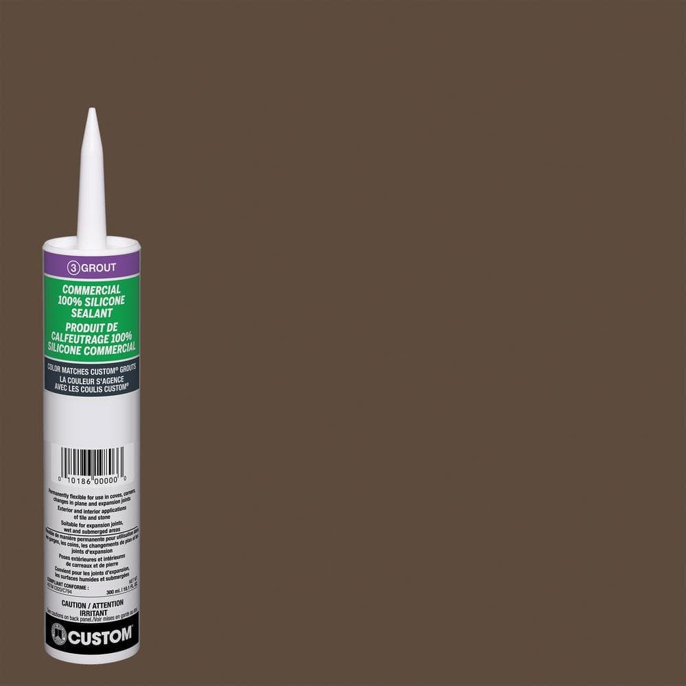 Custom Building Products Commercial #646 10.1 oz. Coffee Bean Silicone Caulk (2)