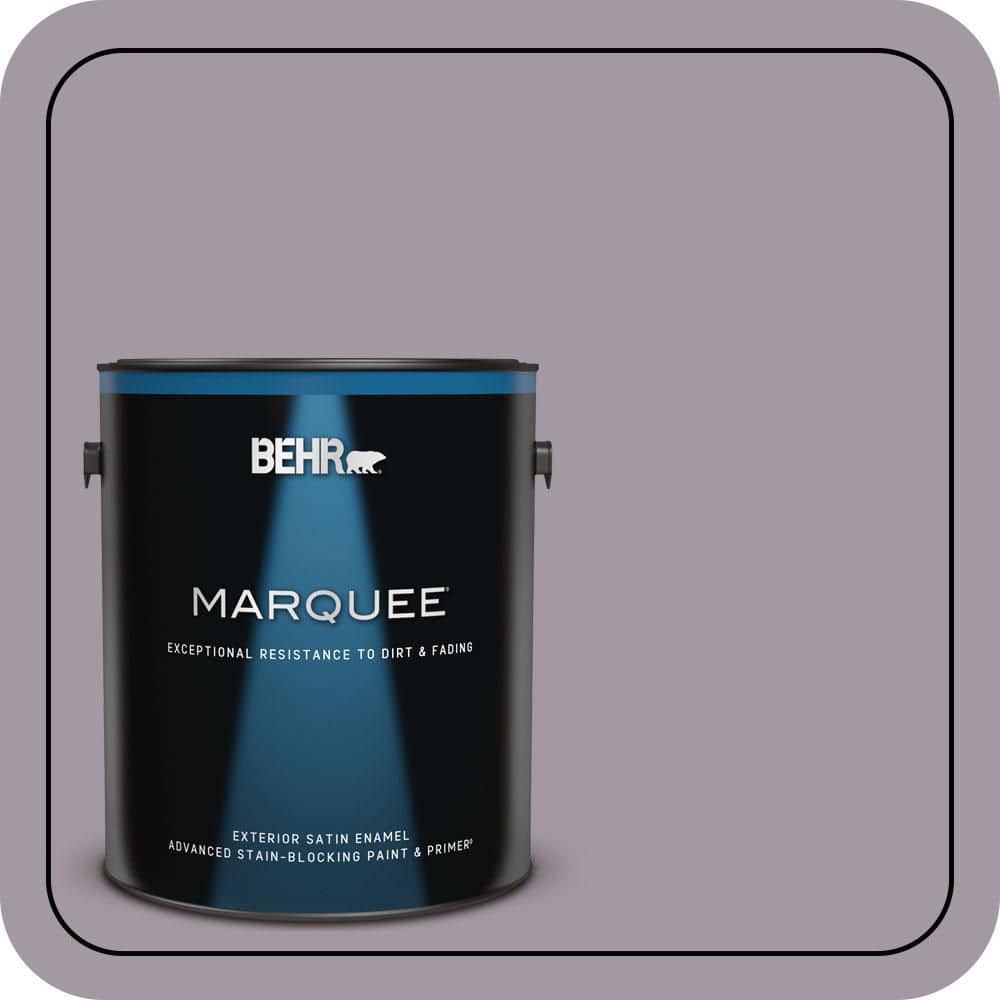 BEHR MARQUEE 1 gal. #N570-3 Art Nouveau Glass Satin Enamel Exterior Paint & Primer