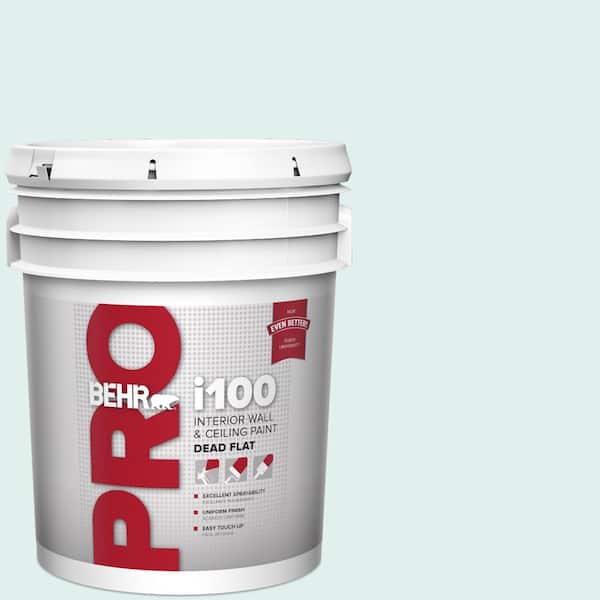 BEHR PRO 5 gal. #500C-1 Himalayan Mist Dead Flat Interior Paint (2)