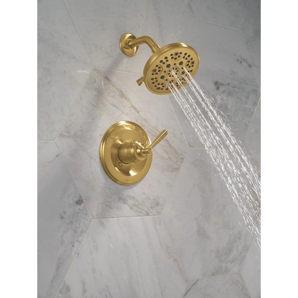 Delta Roe 1-Handle Shower Trim in Brushed Gold (Valve Not Included) (2)