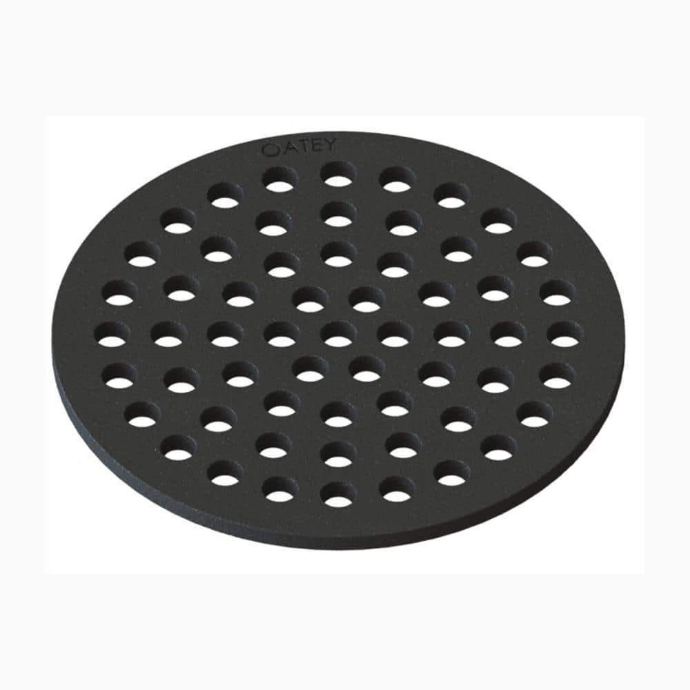 Oatey Round 6-7/8 in. Black Cast Iron Floor Drain Cover (1)