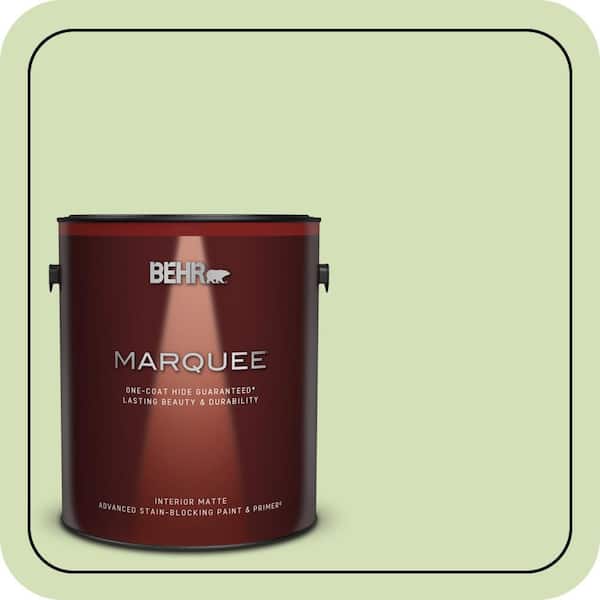 BEHR MARQUEE 1 gal. #MQ4-45 Spring Glow One-Coat Hide Matte Interior Paint & Primer (2)