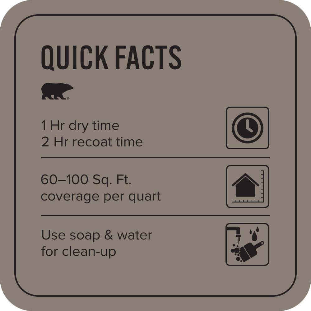 BEHR PREMIUM PLUS 1 qt. Home Decorators #HDC-NT-27B Wild Truffle Flat EcoMix Plant-Based Interior Paint & Primer (3)