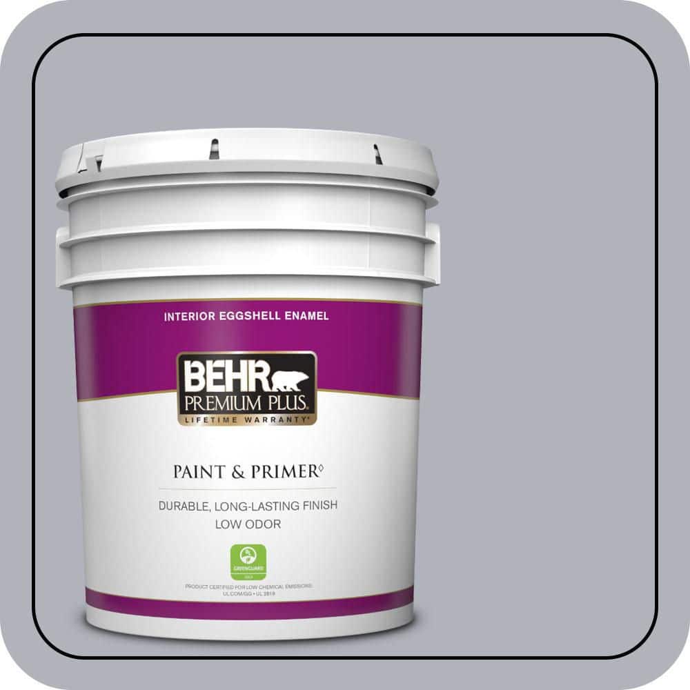 BEHR PREMIUM PLUS 5 gal. #N540-3 Vanity Eggshell Enamel Low Odor Interior Paint & Primer