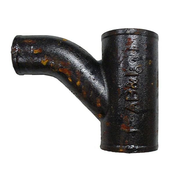 AB and I Foundry 3 in. x 3 in. x 2 in. Cast-Iron Combination Tee/Wye (2)
