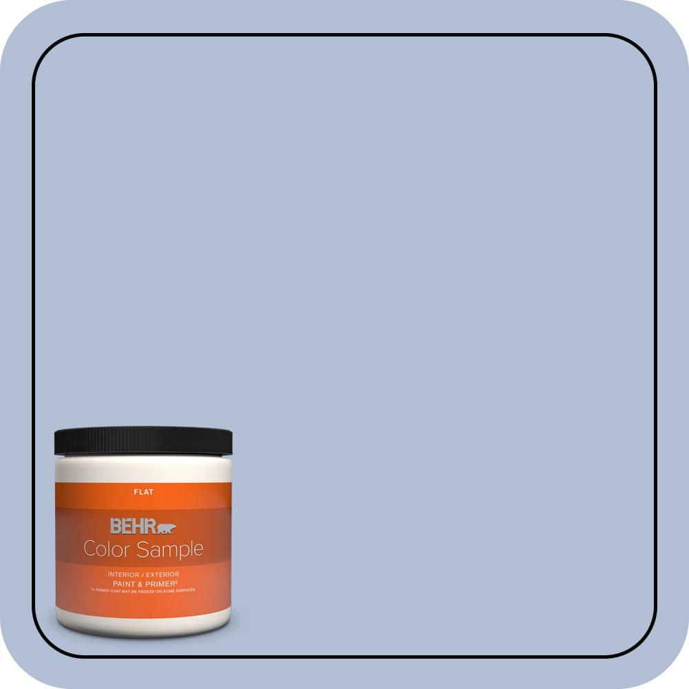 BEHR PREMIUM PLUS 8 oz. #MQ5-45 Movie Magic Flat Interior/Exterior Paint & Primer Color Sample