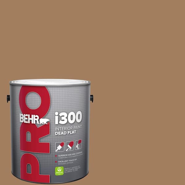 BEHR PRO 1 gal. #N250-5 Ancient Pottery Dead Flat Interior Paint (2)