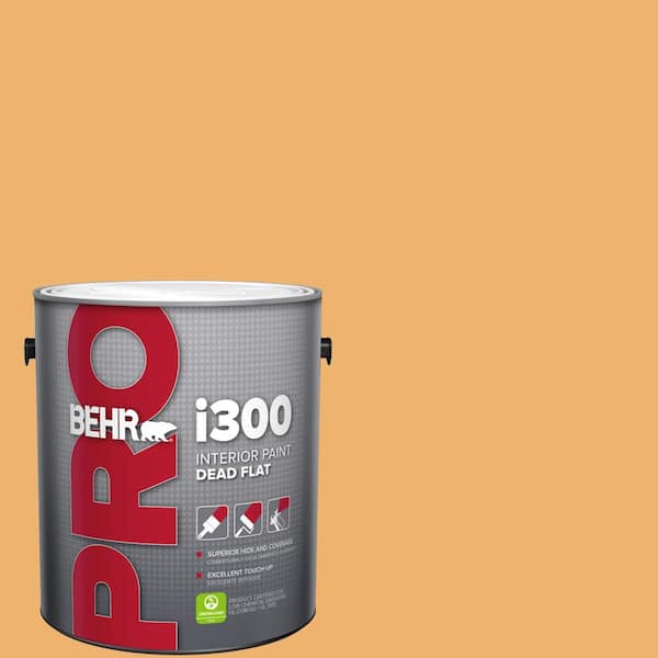 BEHR PRO 1 gal. #PPU6-03 Sunburst Dead Flat Interior Paint (2)