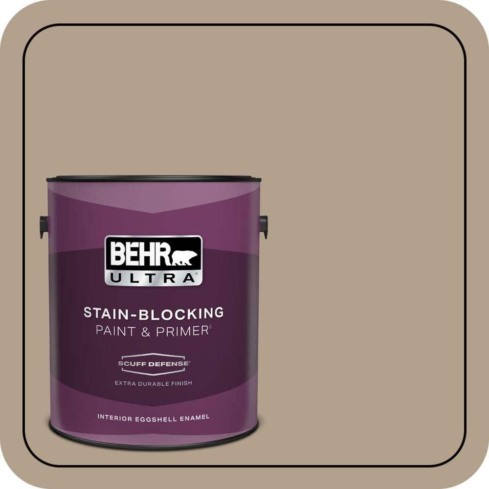 BEHR ULTRA 1 gal. #PWL-85 Stepping Stones Extra Durable Eggshell Enamel Interior Paint & Primer