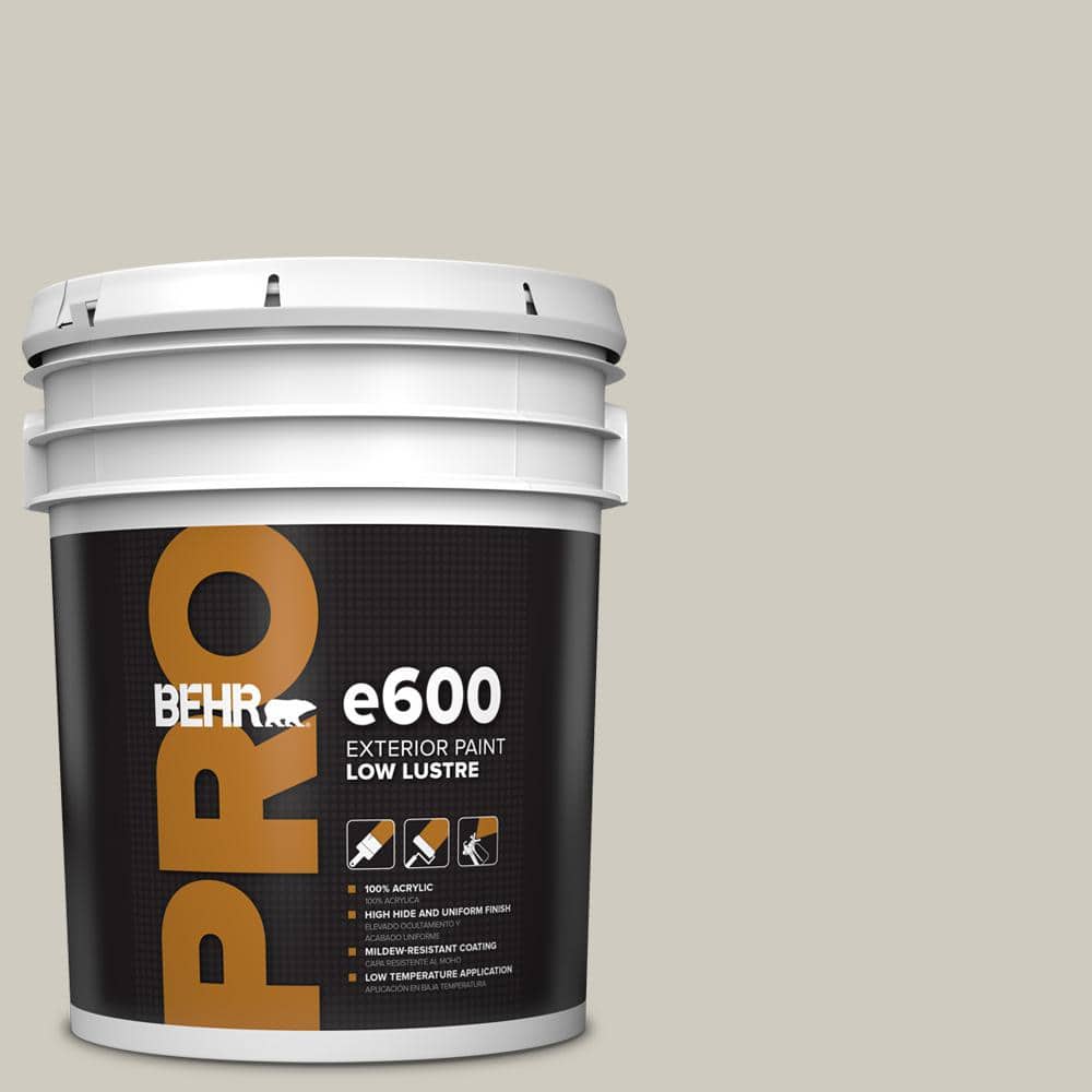 BEHR PRO 5 gal. Designer Collection #DC-007 Tranquil Gray Low Luster Exterior Paint