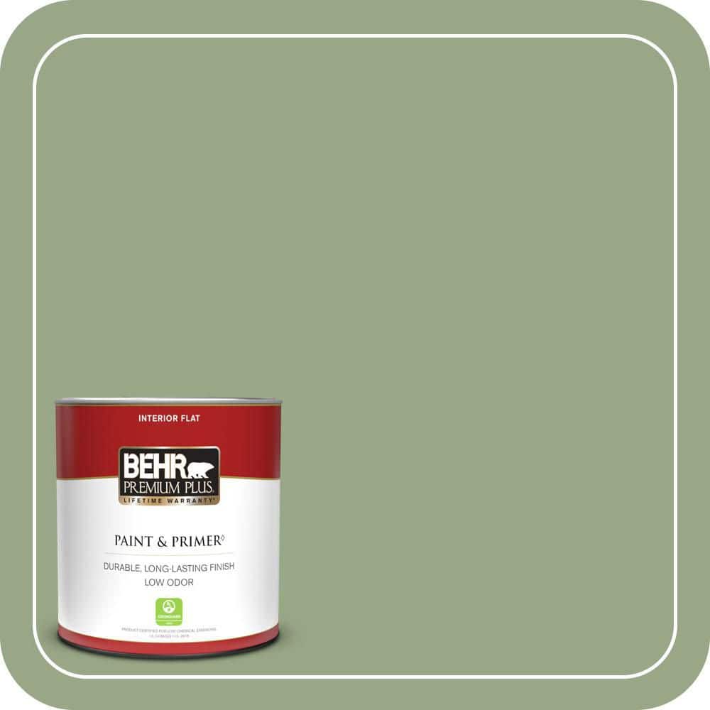 BEHR PREMIUM PLUS #MQ6-51 Fern Leaf One-Coat Hide Enamel & Primer