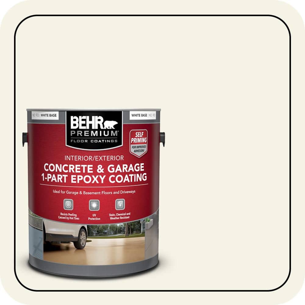 BEHR PREMIUM #BWC-04 Self-Priming 1-Part Epoxy Satin Interior/Exterior Concrete and Garage Floor Paint