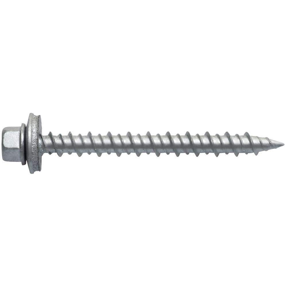 Woodtite 2 in. Hex-Head Wood Screw with EPDM washer (50-Pack) (2)