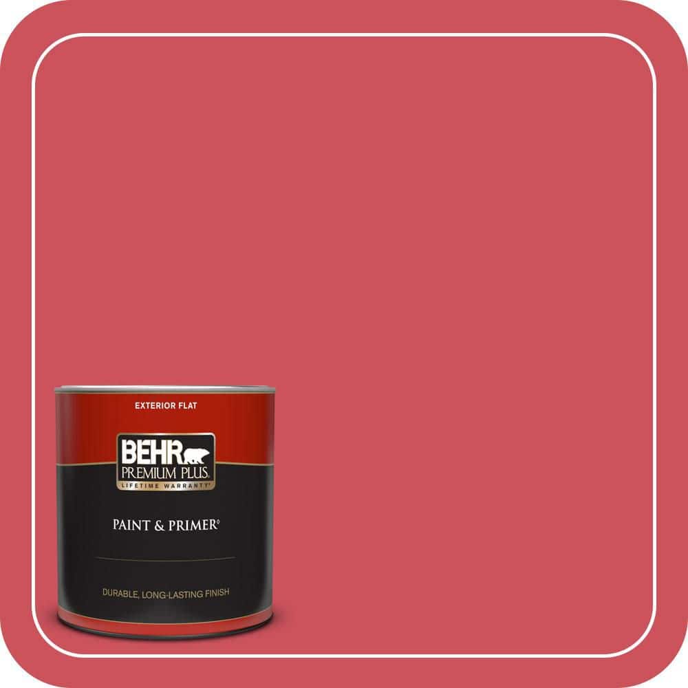 BEHR PREMIUM PLUS 1 qt. #T15-14 Super Hero Flat Exterior Paint & Primer