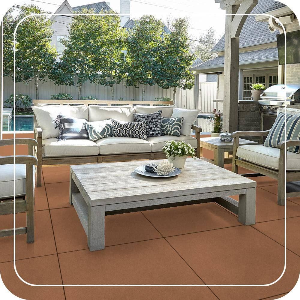 BEHR PREMIUM 1 gal. #SC-146 Cedar Textured Low-Lustre Enamel Interior/Exterior Porch and Patio Anti-Slip Floor Paint (4)