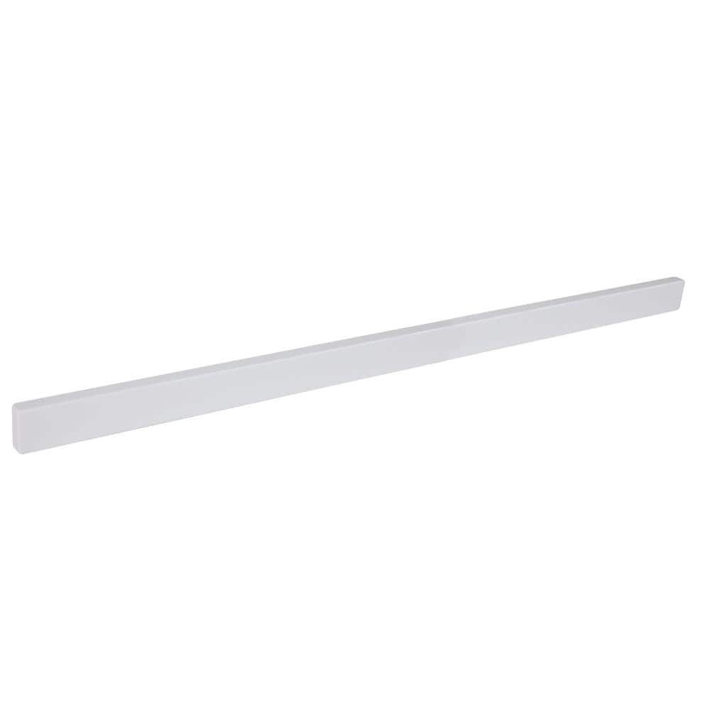 St. Paul 37 in. W Cultured Marble Vanity Backsplash in White (1)