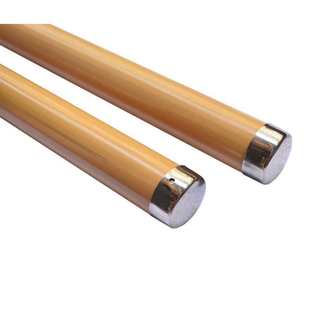 Unbranded 10ft Wood-Grain PVC Indoor Staircase Handrail for Cable Railing System Waterproof with 4 Support Brackets 1-Pack (3)