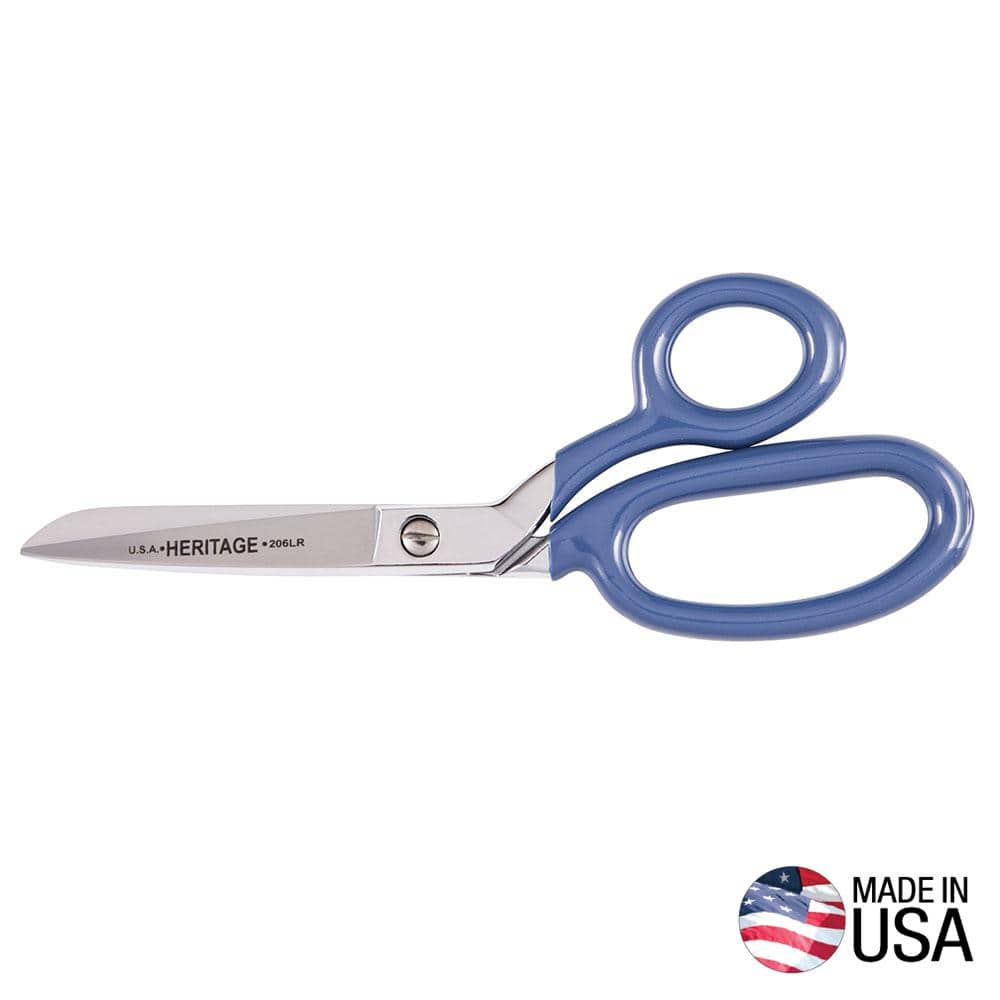 Klein Tools Bent Trimmer, Large Ring, Blue Coating, 6-Inch (1)