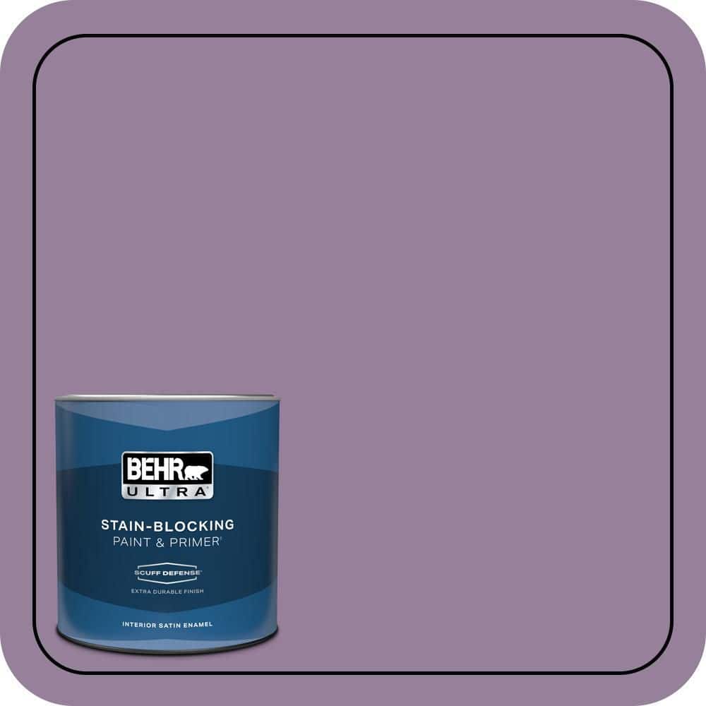 BEHR ULTRA 1 qt. #670D-6 Mixed Berries Extra Durable Satin Enamel Interior Paint & Primer