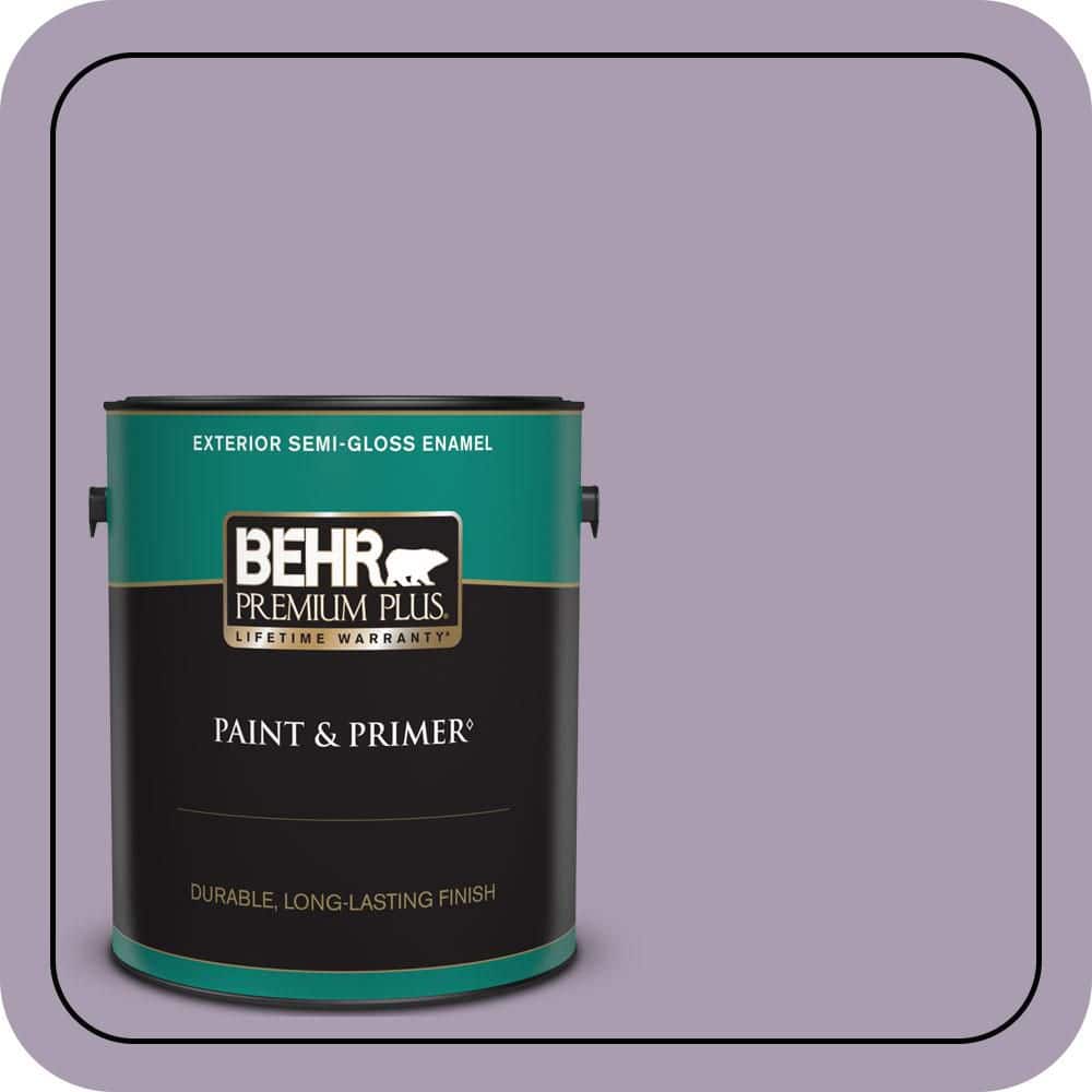 BEHR PREMIUM PLUS 1 gal. #PPU16-12 Charm Semi-Gloss Enamel Exterior Paint & Primer
