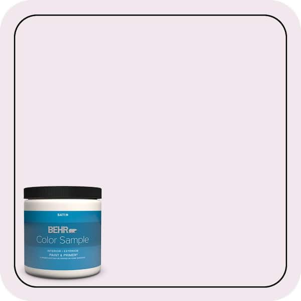BEHR PREMIUM PLUS 8 oz. #650A-1 Rose Fantasy Satin Enamel Interior/Exterior Paint & Primer Color Sample (2)