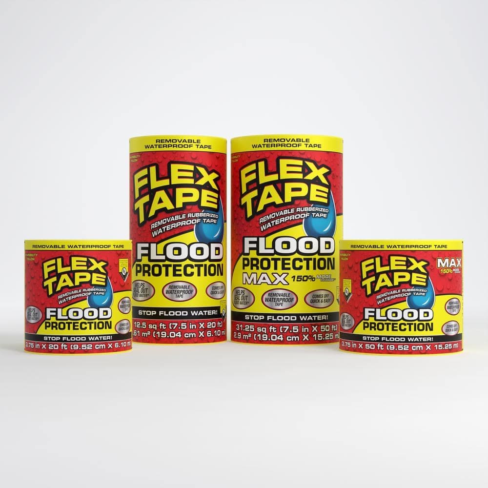 FLEX SEAL FAMILY OF PRODUCTS Flex Tape Flood Protection 7.50 in. x 20 ft. (3-Pack) (Yellow) (2)