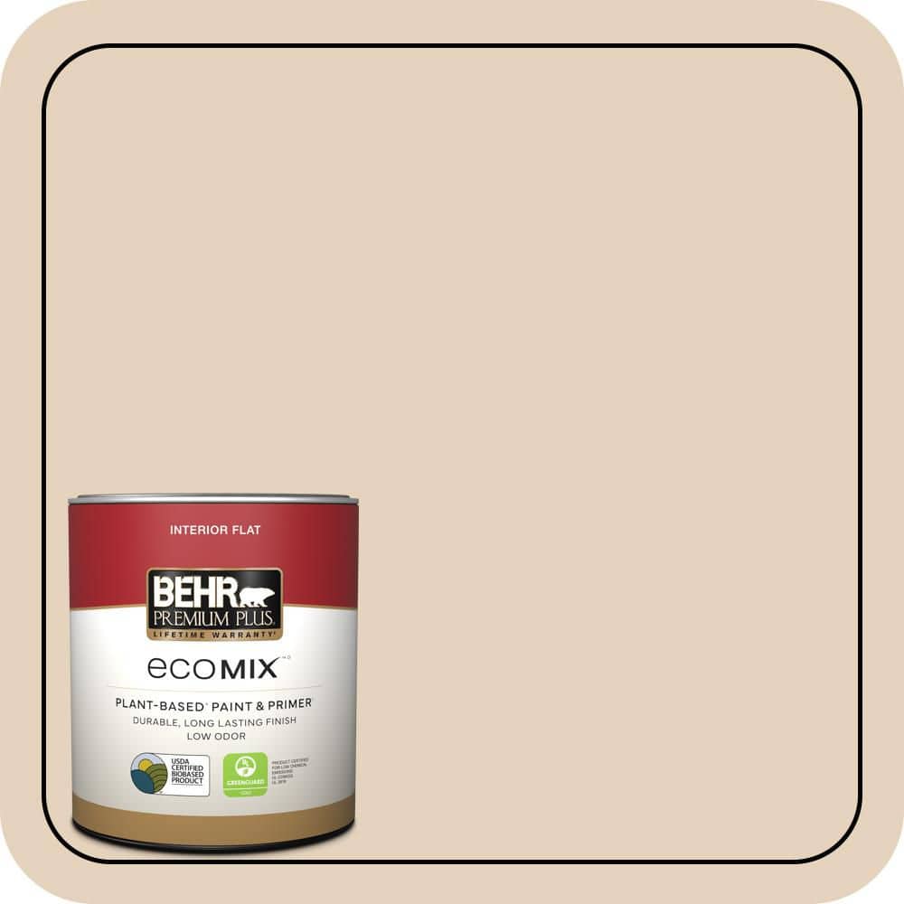 BEHR PREMIUM PLUS #ICC-21 Baked Scone Flat EcoMix Plant-Based & Primer (1)