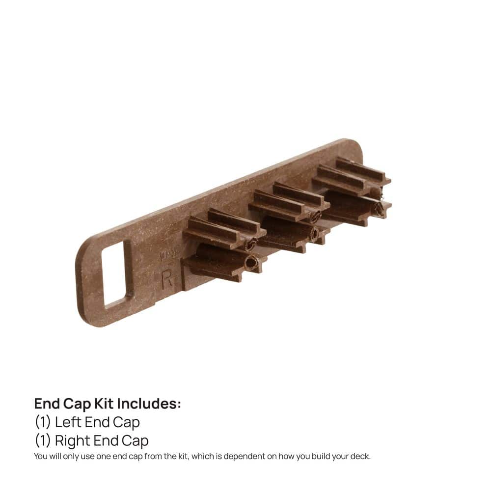 DuxxBak Water-Shedding End Cap Left and Right Kit Dark Mahogany