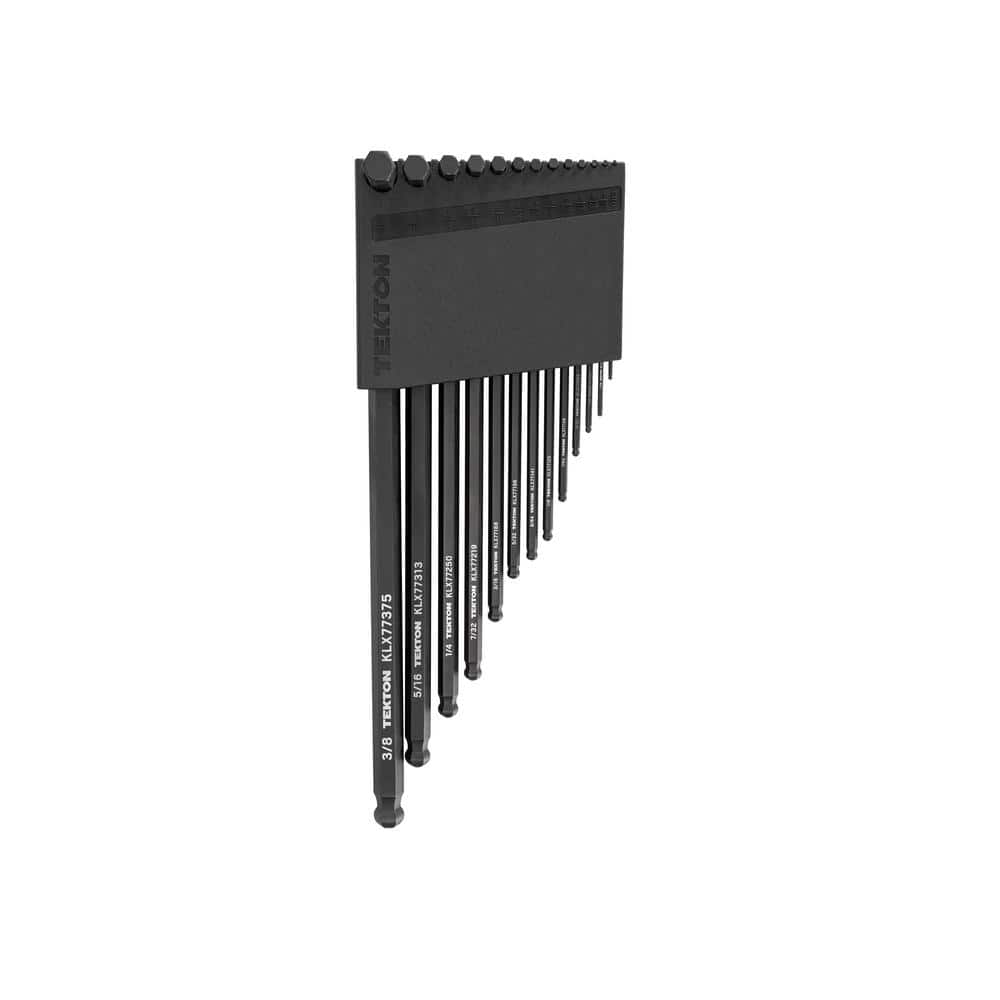 TEKTON Short Arm Ball End Hex L- Key Set with Holder, 13-Piece (0.050 in. to 3/8 in.) (1)