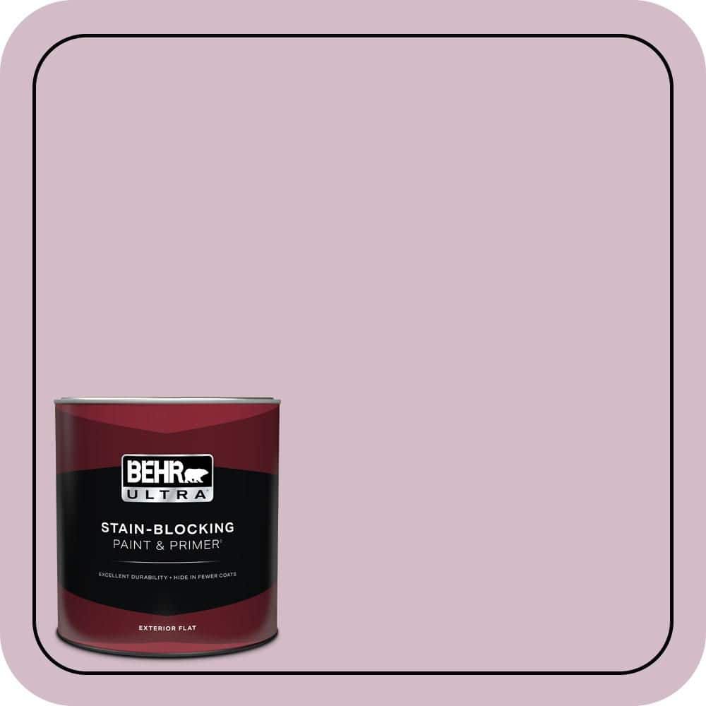 BEHR ULTRA 1 qt. #T12-16 Queens Tart Flat Exterior Paint & Primer